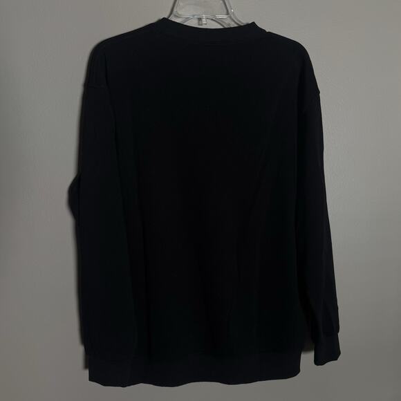 Snoopy and Woodstock Peanuts Embroidered Black Christmas Sweatshirt XL, NWOT - Picture 8 of 8